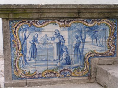 Fonte: painel de azulejos