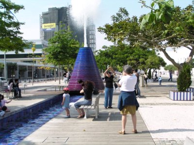 Parque das Nações: vulcão de água